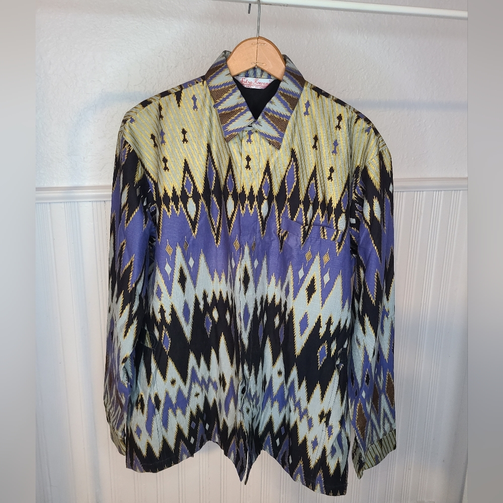 Batik Sutra Kencana button down shirt